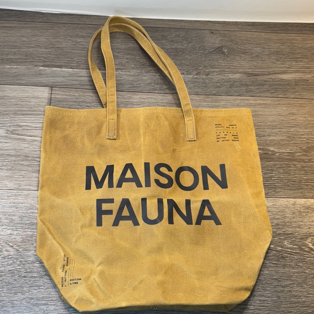 Maison Fauna tan Tote Bag